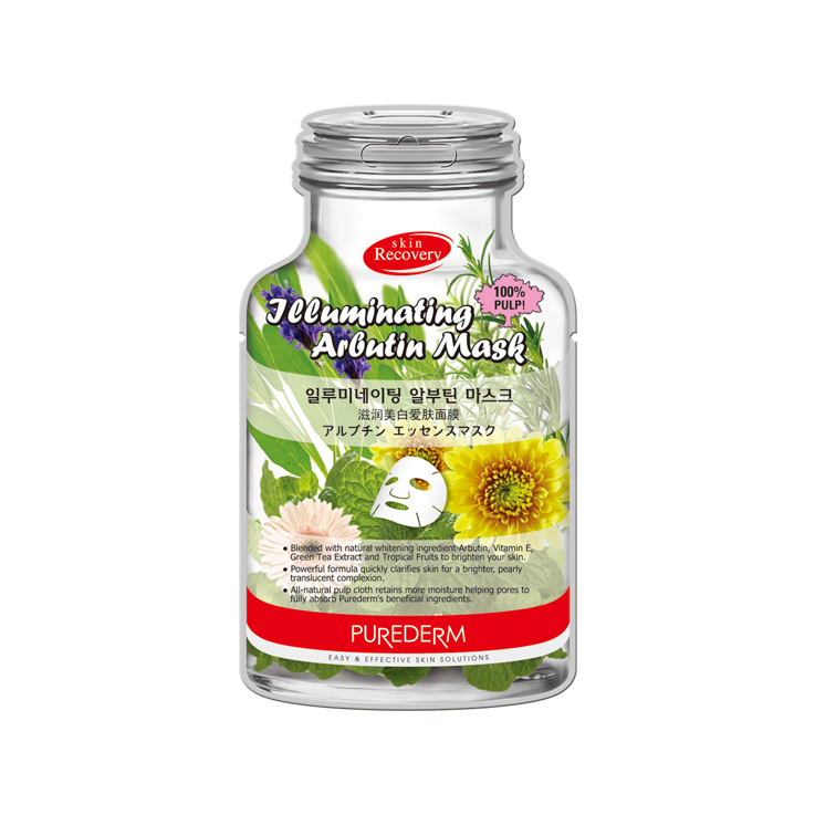 PUREDERM - Masque éclairant à l'arbutine-B - 1pièce