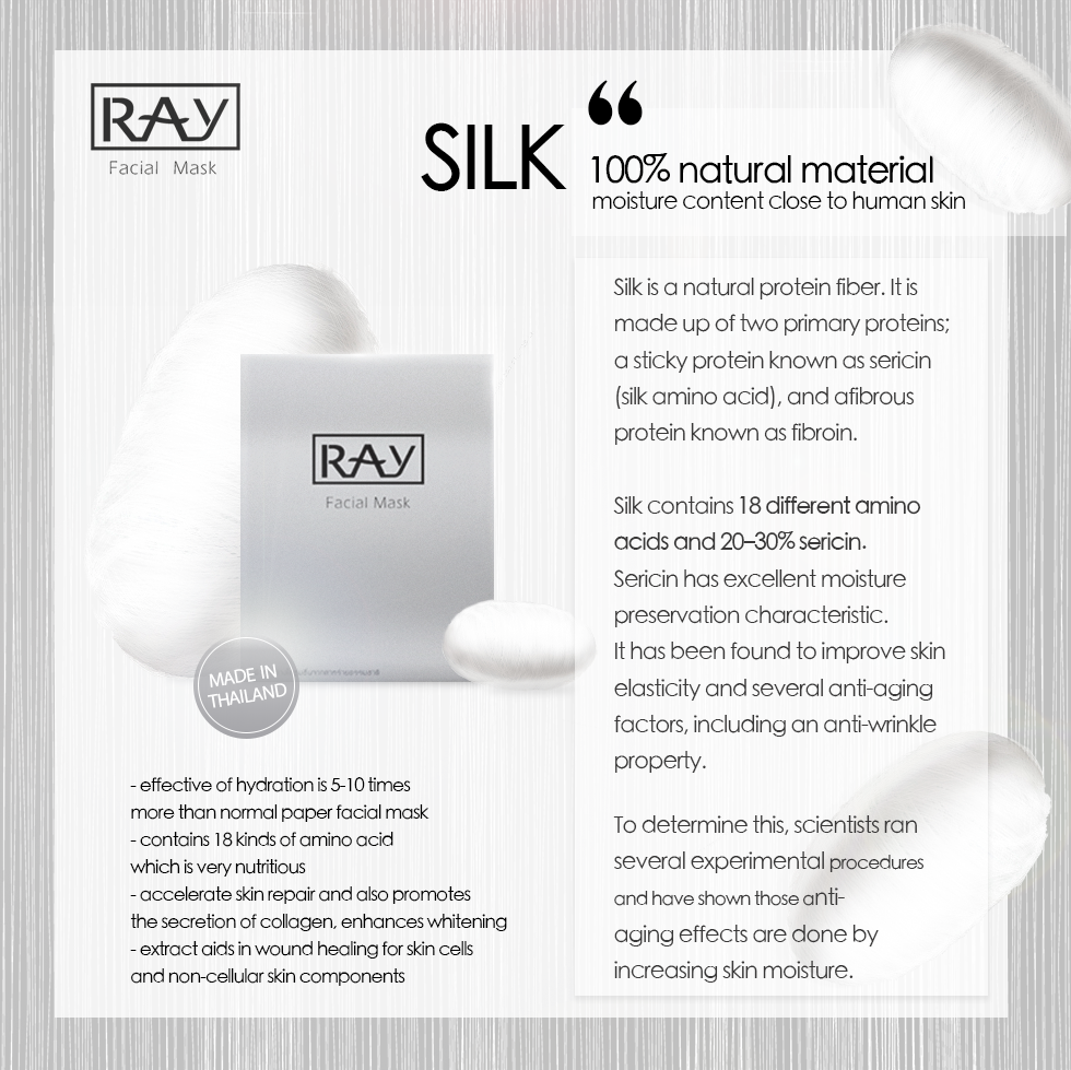 Ray - Masque facial en argent - 10pièces
