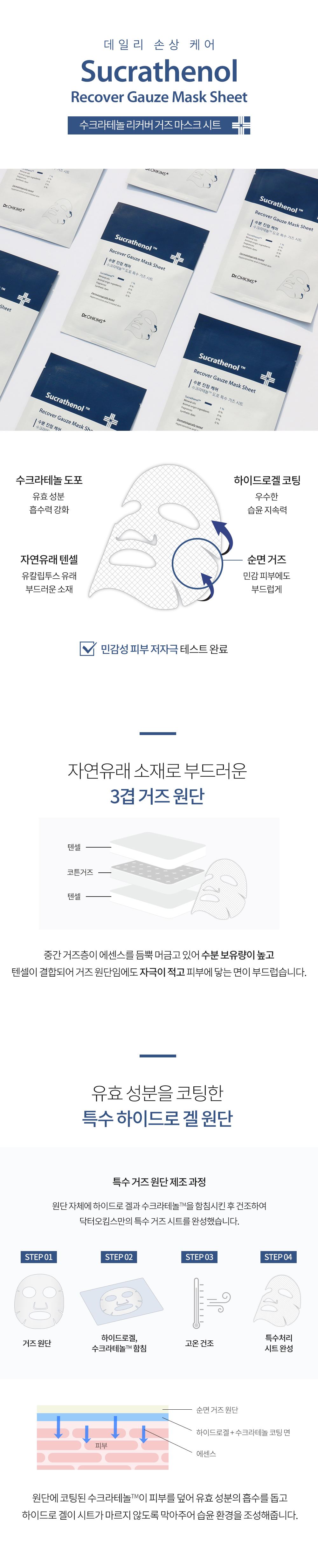 TONYMOLY - Dr. Ohkims Sucrathenol récupérer la feuille de masque de gaze