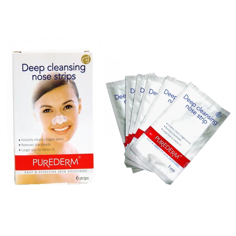 PUREDERM - Bandes nettoyantes pour le nez en profondeur - 6pièces