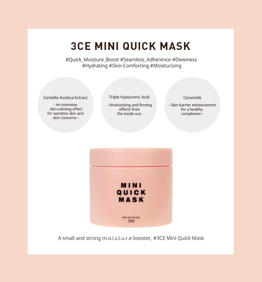 3CE / 3 CONCEPT EYES - Mini masque rapide