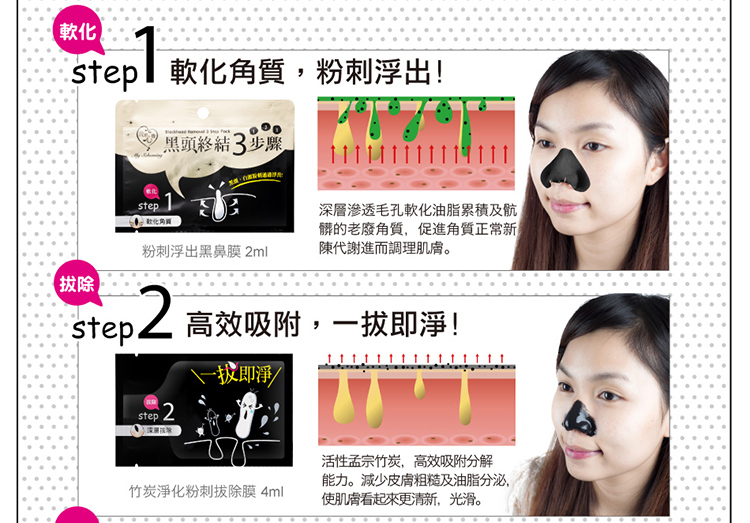 My Scheming - Blackhead Removal 3 Step Pack