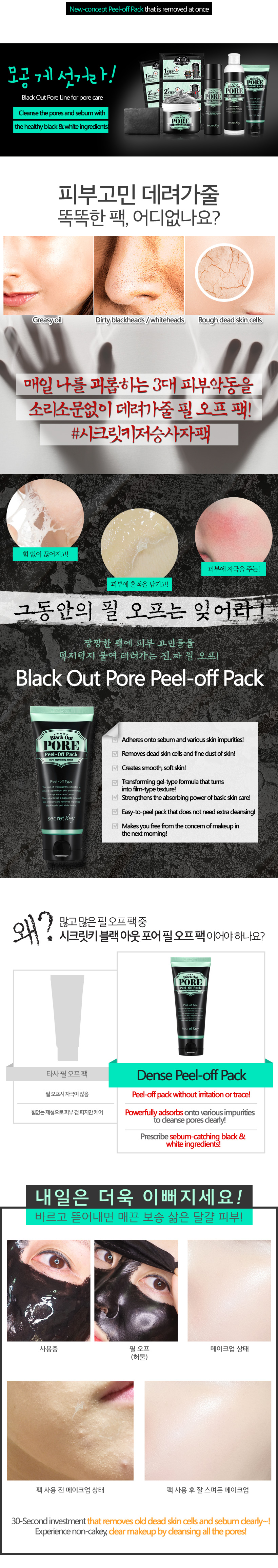 Secret Key - Black Out Pore Peel-Off Pack