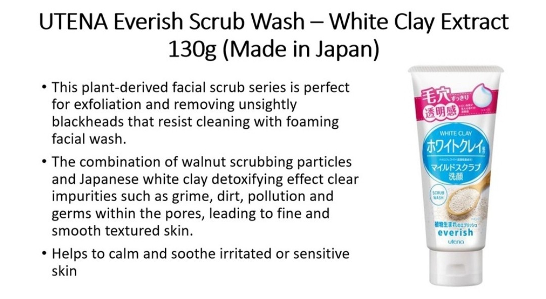 Utena - Everish Scrub Wash White Clay