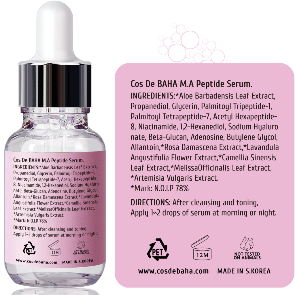 Cos De BAHA - Peptide Serum (P60) - 60ml