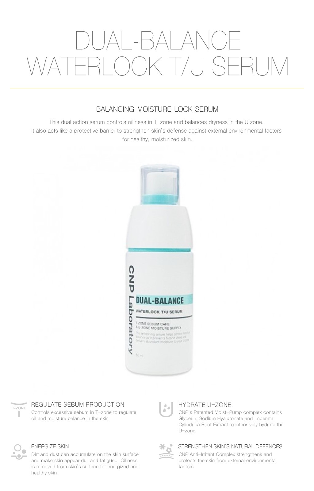 CNP LABORATORY - Dual Balance Waterlock T/U Serum - 60ml