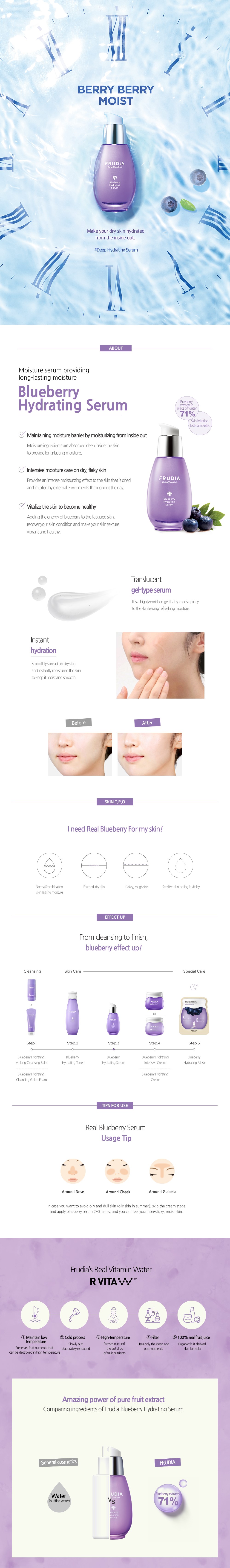 FRUDIA - Blueberry Hydrating Serum - 50g