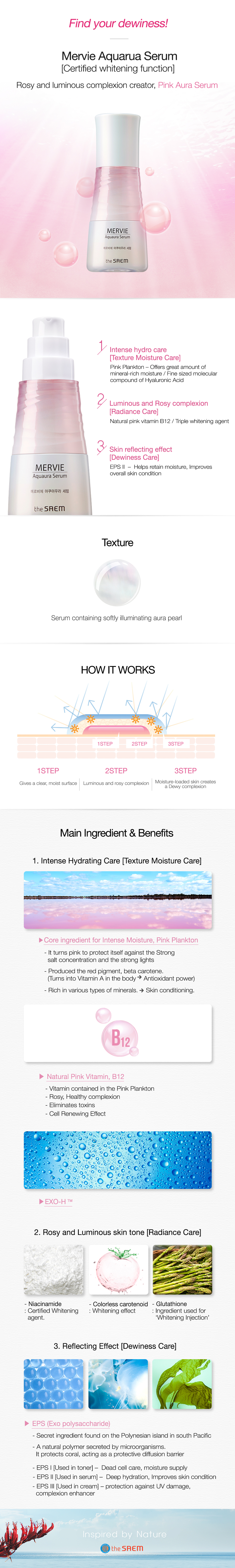 The Saem - Mervie Aquaura Serum - 50ml