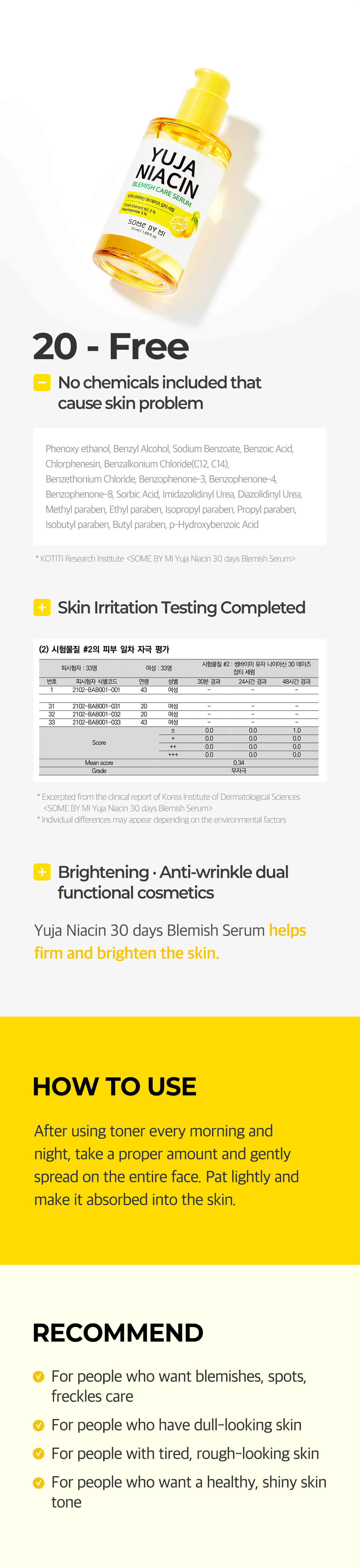 SOME BY MI - Yuja Niacin Blemish Care Serum - 50ml