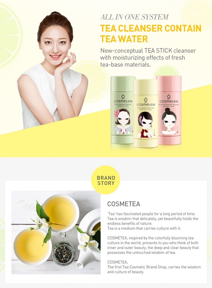 COSMETEA - Nettoyant Thé Pore Care (Thé Vert + Menthe) - 65g