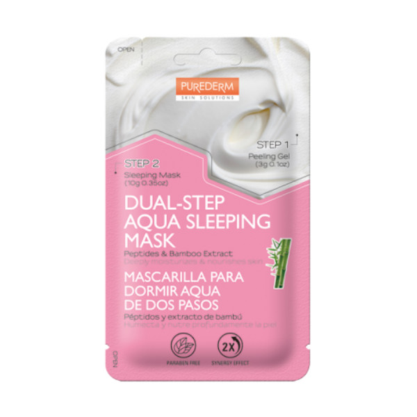 PUREDERM - Dual-Step Aqua Sleeping Mask "Peptides&Bamboo"