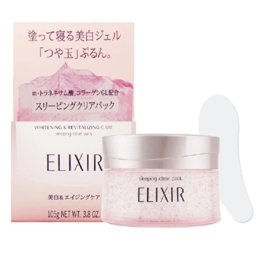 Shiseido - ELIXIR - Pack transparent de sommeil Whitening & Revitalizing Care - 105g