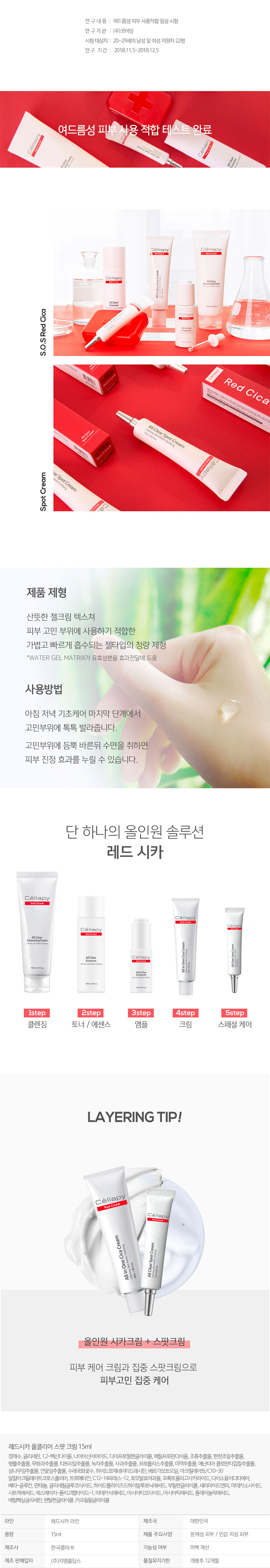 Cellapy - Red Cica All Clear Spot Cream