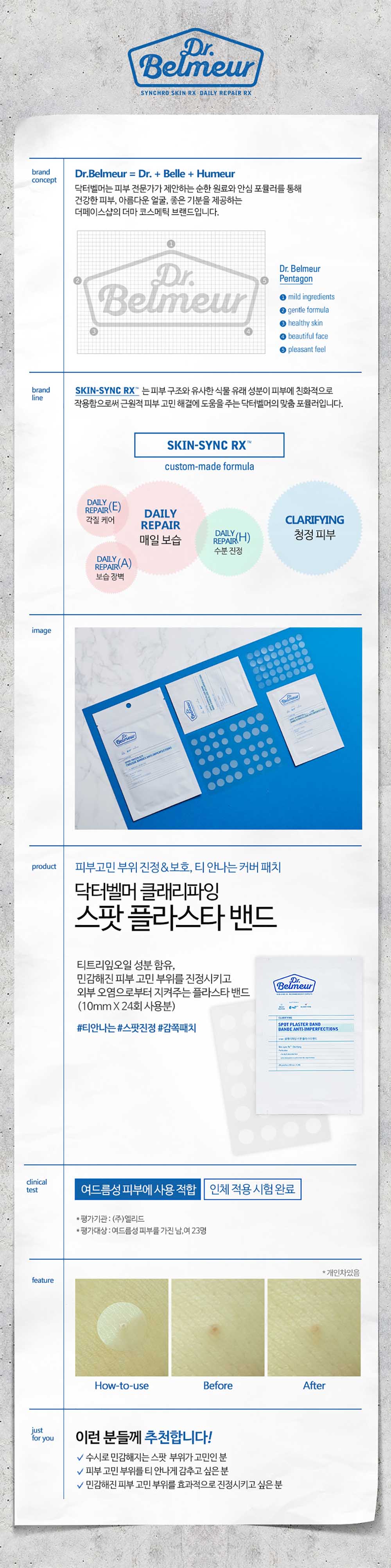 The Face Shop - Dr. Belmeur Clarifying Spot Plaster Band