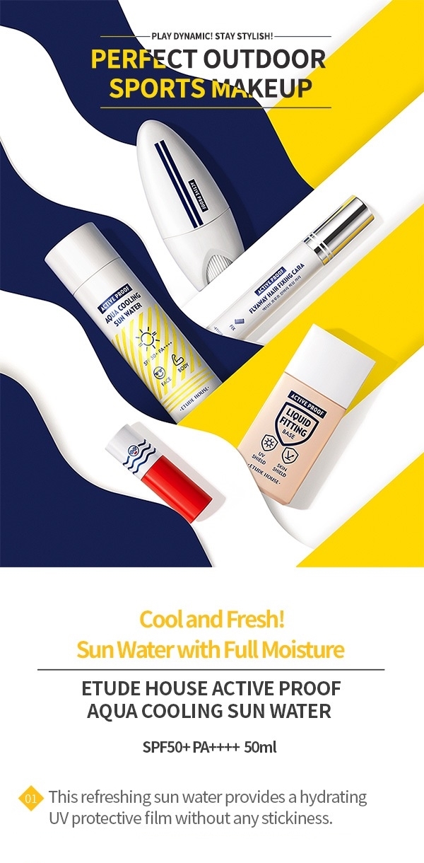 Etude House - Active Proof Aqua Cooling Sun Water SPF50 + PA ++++