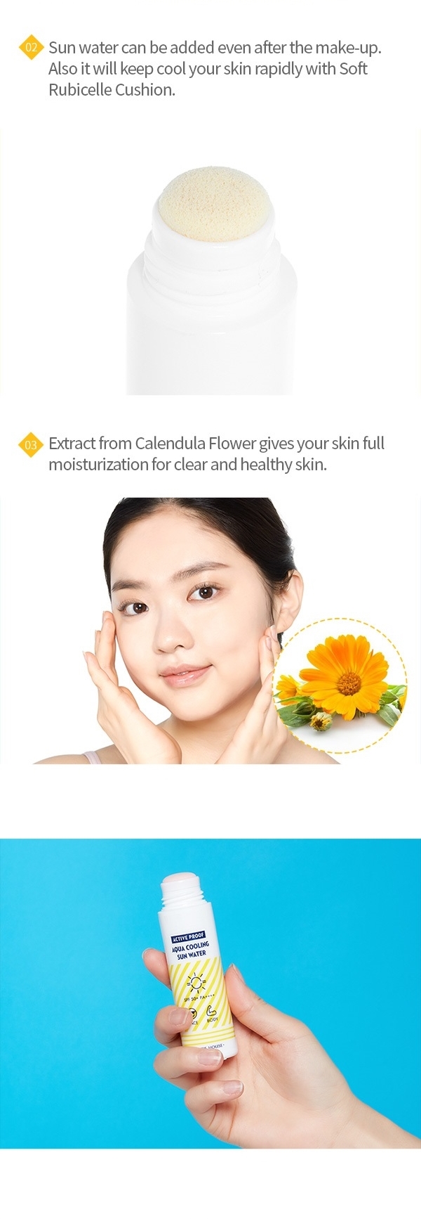 Etude House - Active Proof Aqua Cooling Sun Water SPF50 + PA ++++