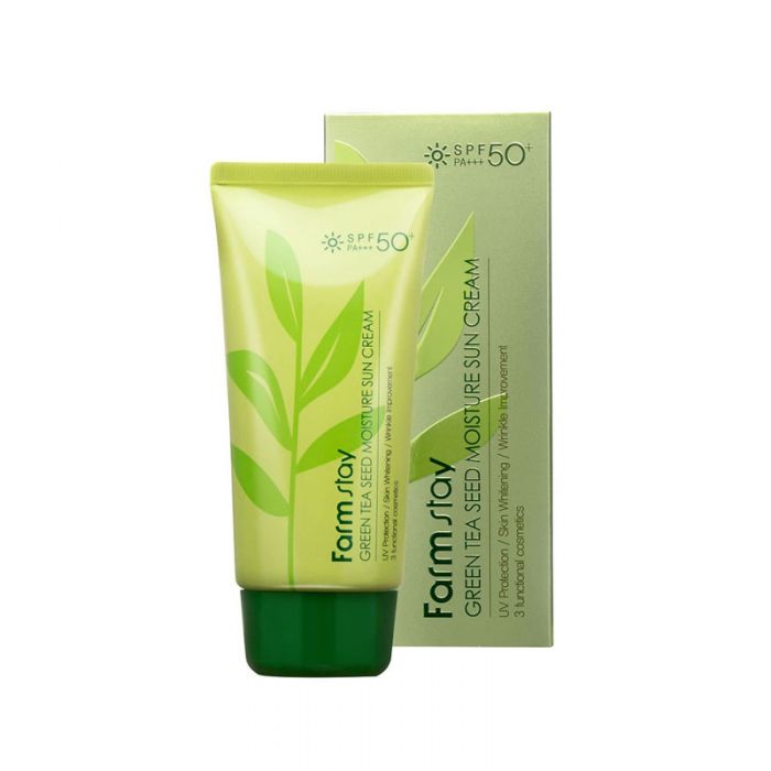 Farm Stay - Green Tea Seed Crème solaire hydratante SPF50+ PA+++ - 70g