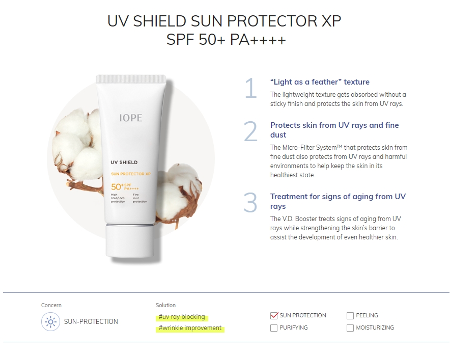 IOPE - Protecteur solaire UV Shield XP SPF50+ PA++++