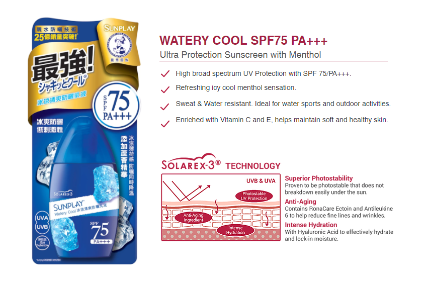 Rohto Mentholatum - Sunplay - Watery Cool SPF75 PA++++