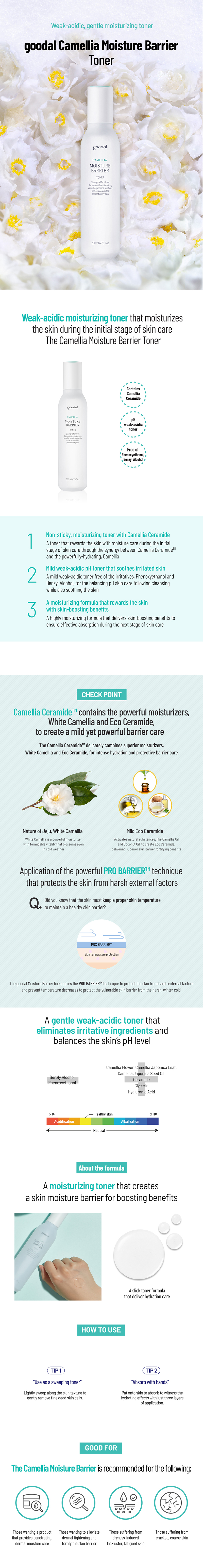 Goodal - Toner barrière à l'humidité Camellia