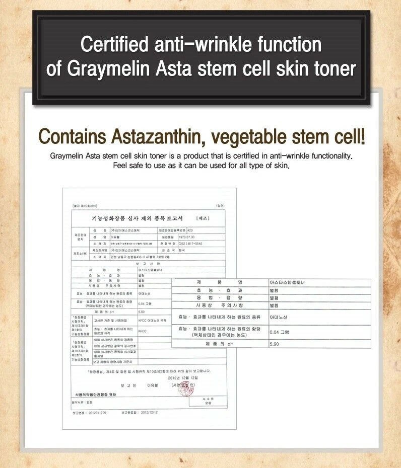 Graymelin - Asta Stem Cell Anti Wrinkle Toner - 130ml