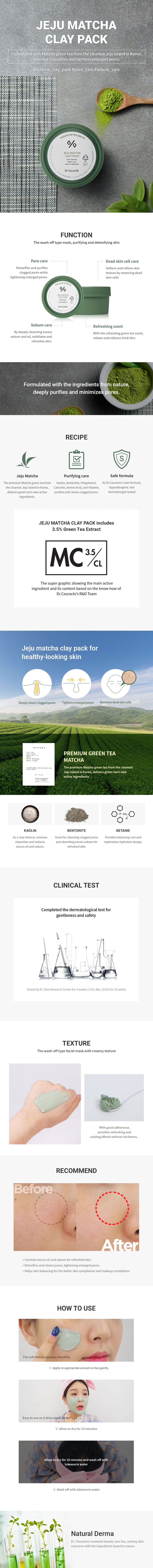 Dr.Ceuracle - Matcha Clay Pack - 115g