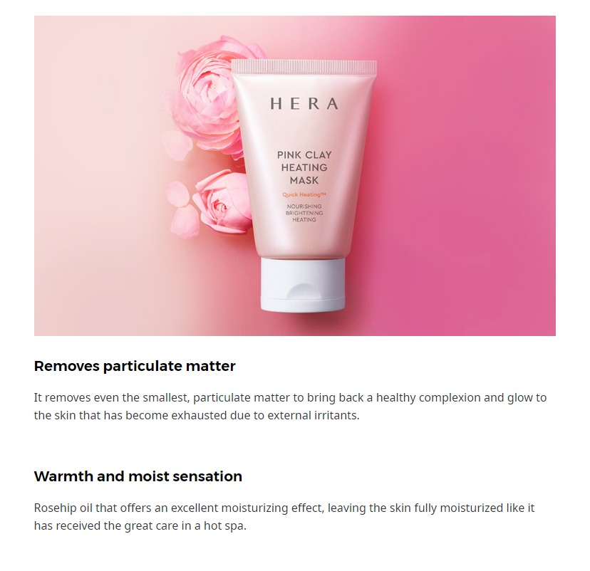 HERA - Masque chauffant à l'argile rose - 50ml