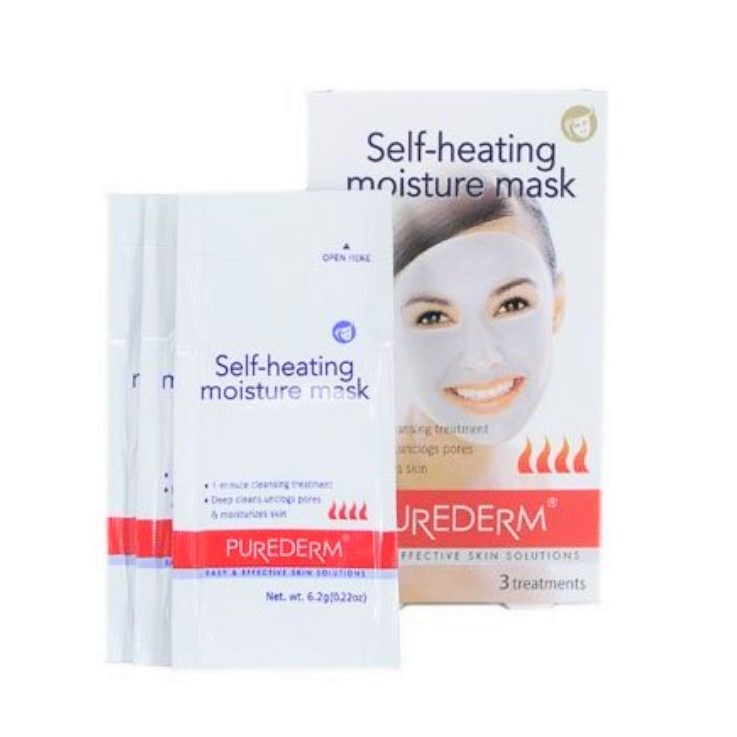 PUREDERM - Masque hydratant auto-chauffant - 3pièces