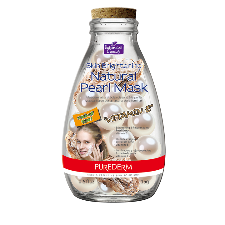 PUREDERM - Skin Brightening Natural Pearl Mask - 15g - Vitamin E