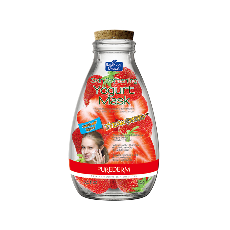 PUREDERM - Skin Softening Yogurt Mask - 15g - Strawberry