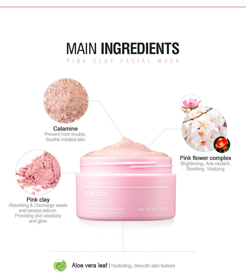 SKIN & LAB - Masque facial Dr. Pore Tightening Pink Clay