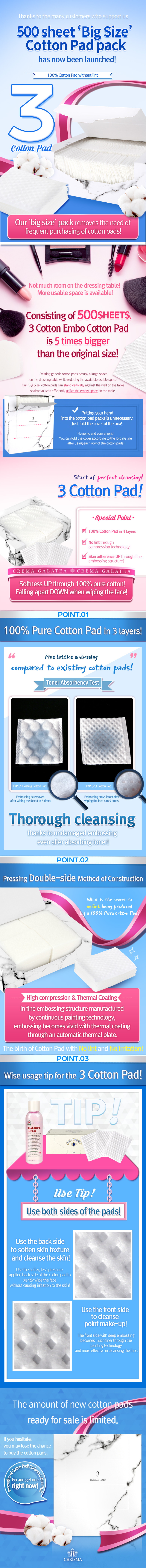 Chrisma - 3 Cotton Pad