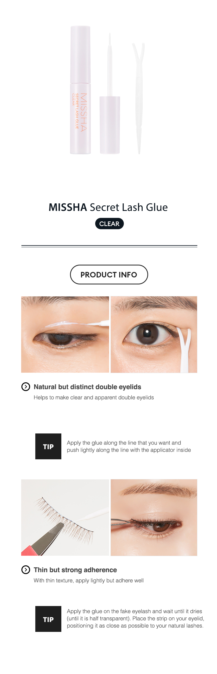 MISSHA - Secret Lash Glue Clear