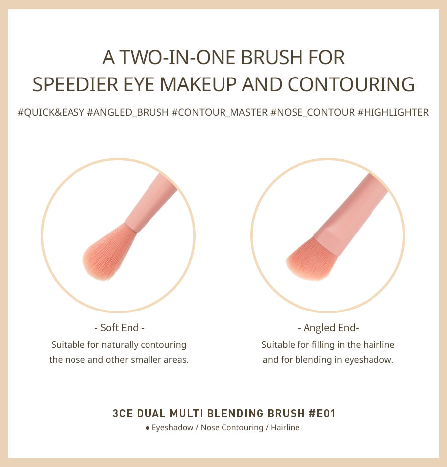 3CE / 3 CONCEPT EYES - Pinceau double multi-mélange