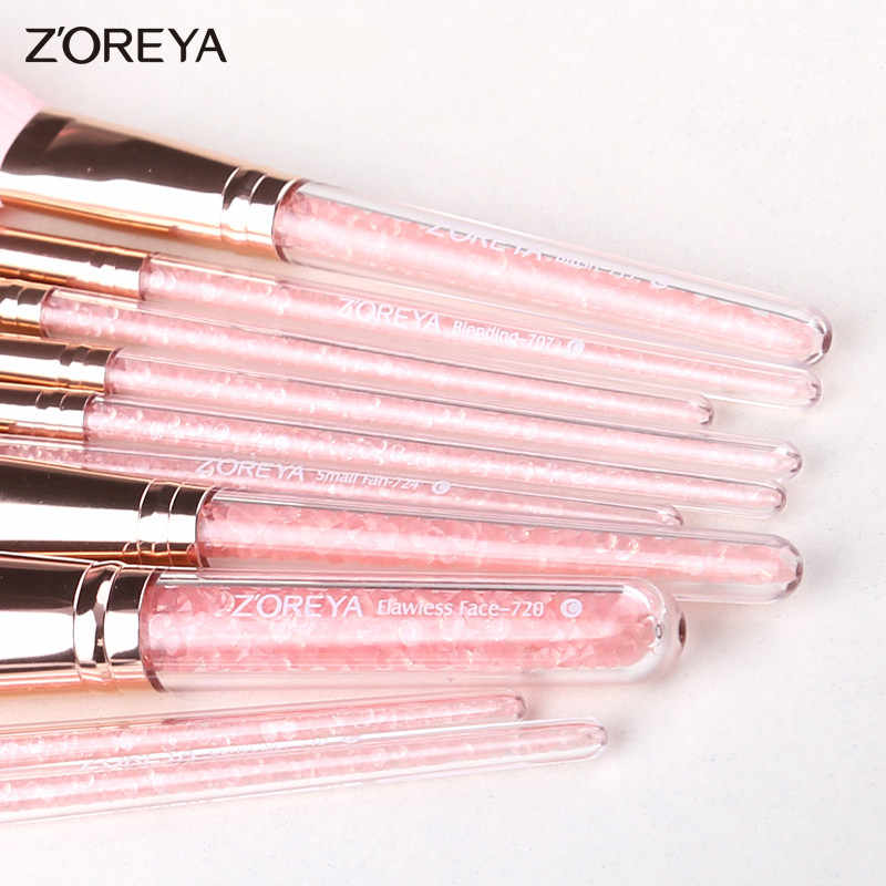 ZOREYA - Ensemble de 10 pinceaux cosmétiques - 1 set