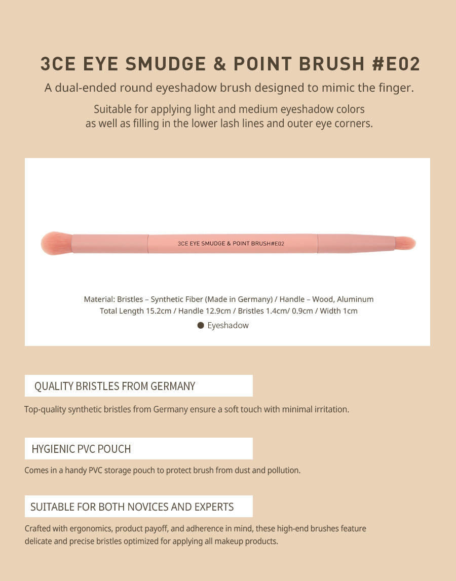 3CE / 3 CONCEPT EYES - Pinceau pour les yeux et les points