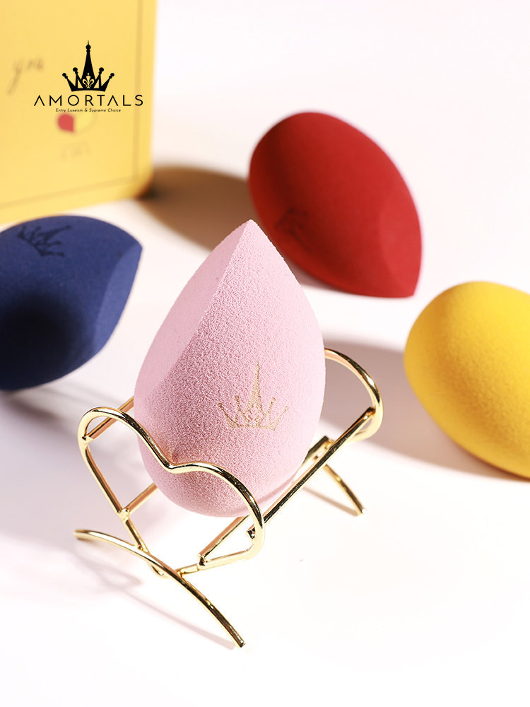 AMORTALS - Beauty Blender Set - Heart Shape BB Sponge (Yellow & Red) - 2pcs