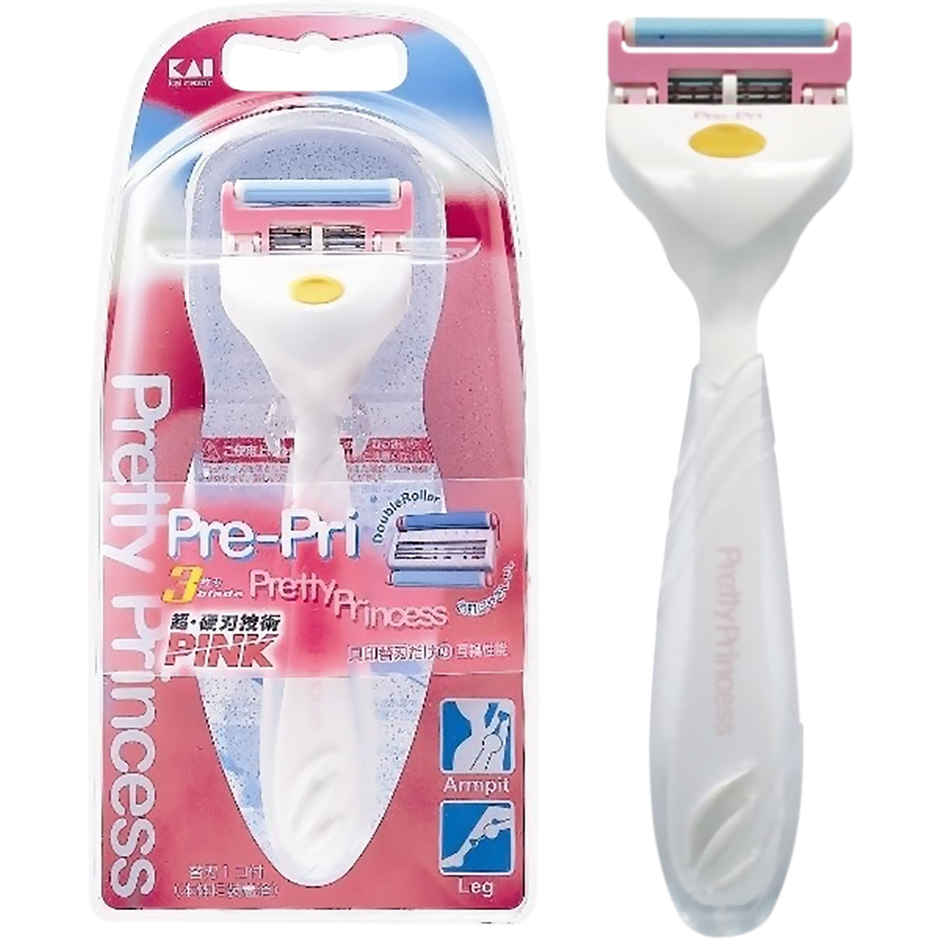 KAI - Pre-Pri Pretty Princess Razor Holder w/ 1 Refill