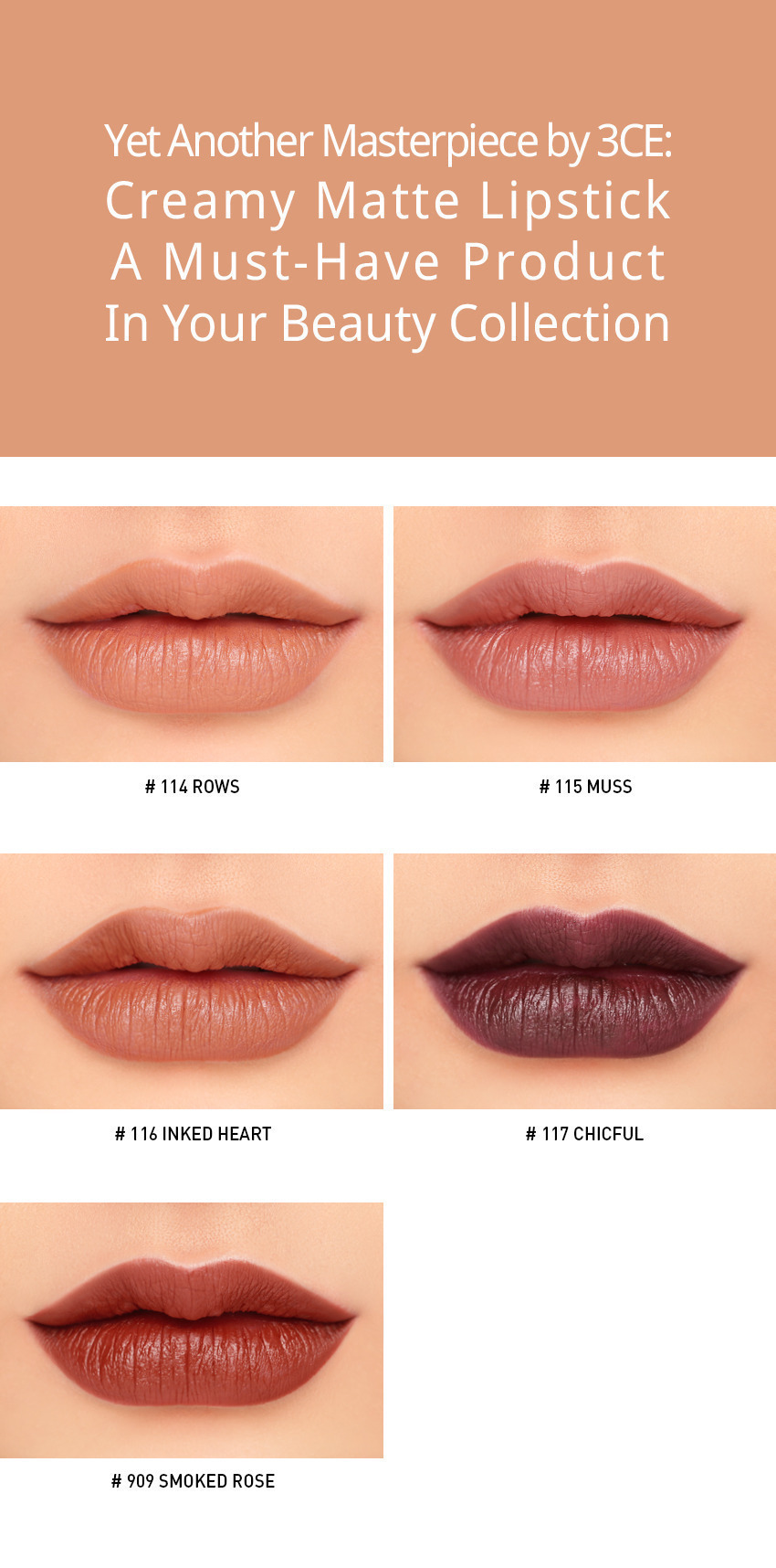 3CE - Mood Recipe Lip Color Mini Kit