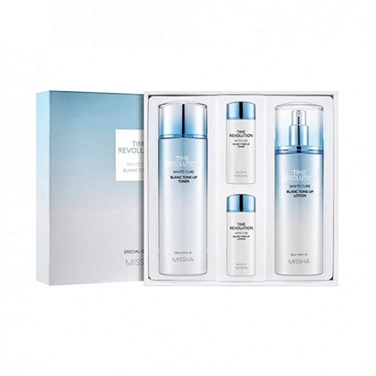 MISSHA - Ensemble spécial 2 Time Revolution White Cure Blanc Tone Up - 1pack (4items)