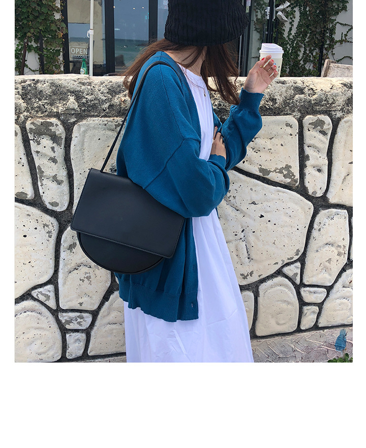 Rosy.B - Plain Oversized Knit Cardigan