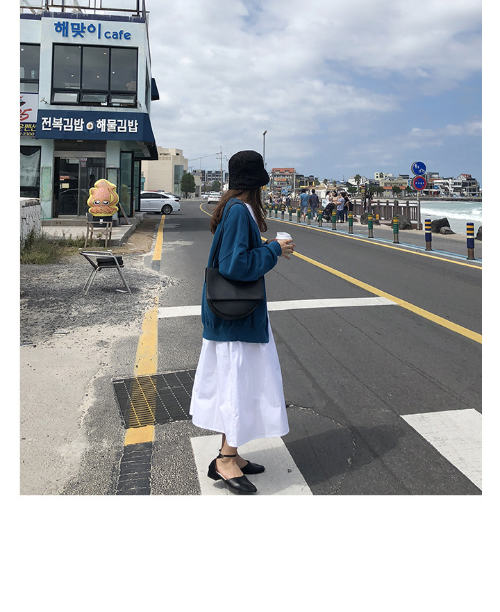 Rosy.B - Plain Oversized Knit Cardigan