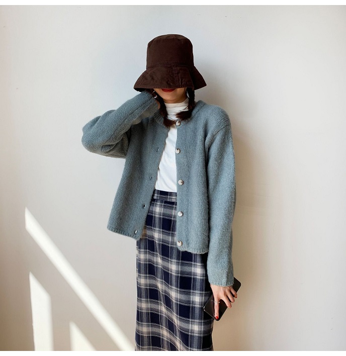 Rosy.B - Long-Sleeve Button Front Knit Cardigan