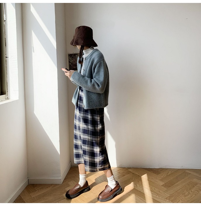 Rosy.B - Long-Sleeve Button Front Knit Cardigan