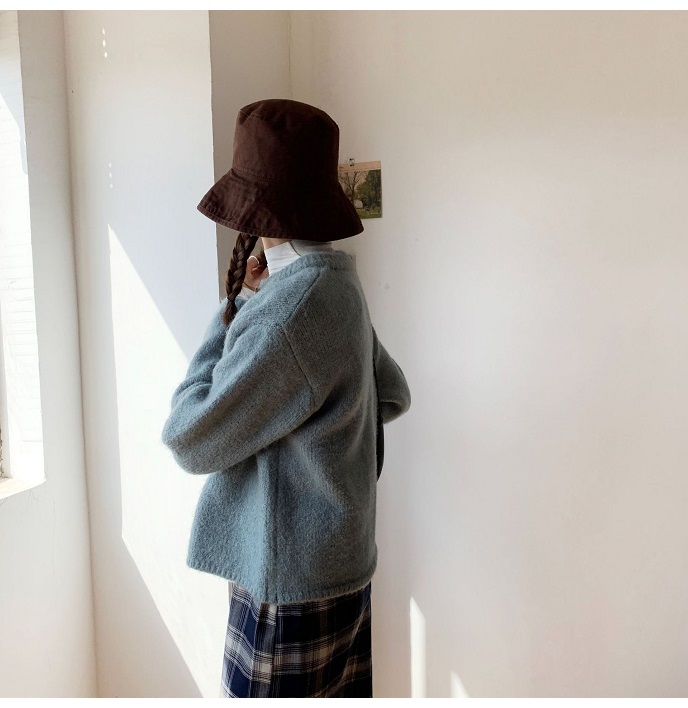Rosy.B - Long-Sleeve Button Front Knit Cardigan