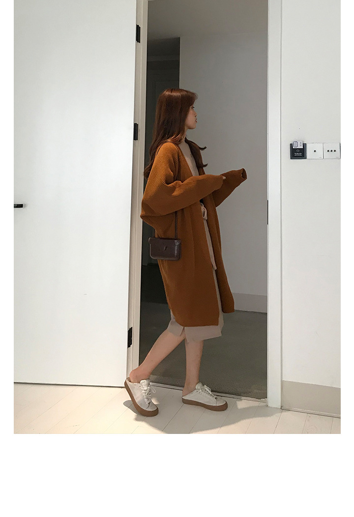 Rosy.B - Long-Sleeve Ribbed Open Cardigan