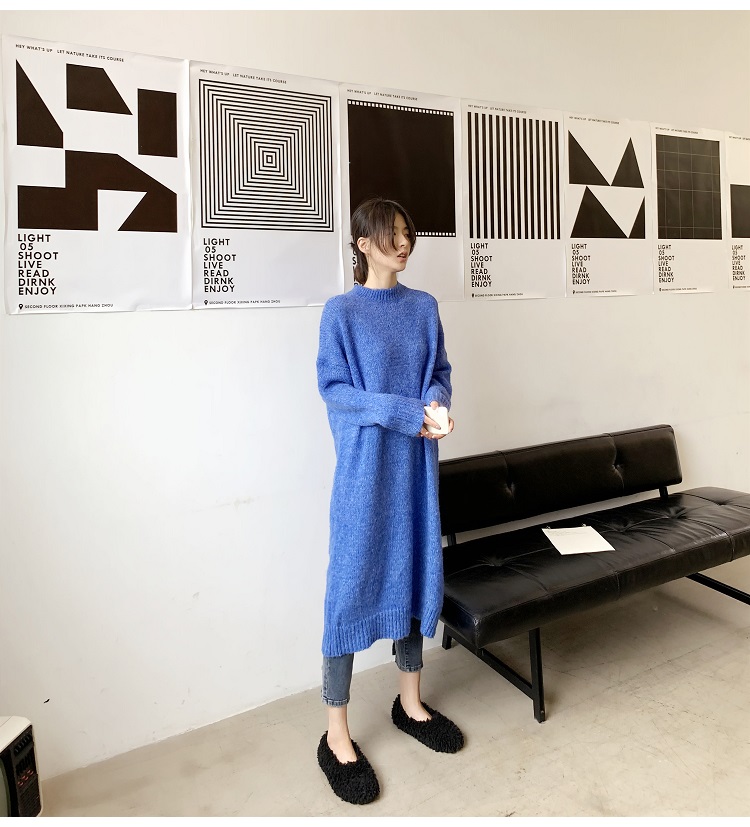 Bbuckkooki - Robe en maille oversize à col rond