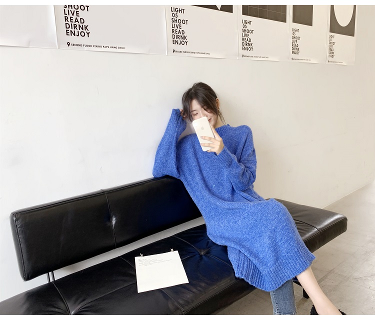 Bbuckkooki - Robe en maille oversize à col rond