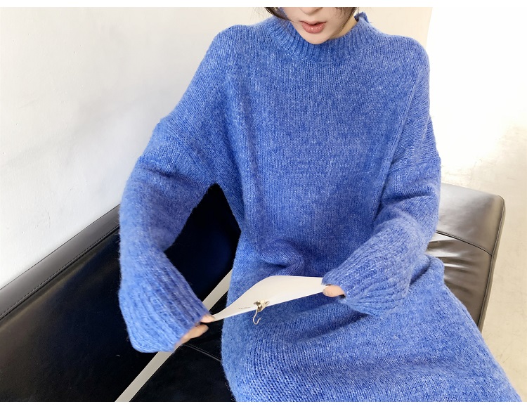 Bbuckkooki - Robe en maille oversize à col rond