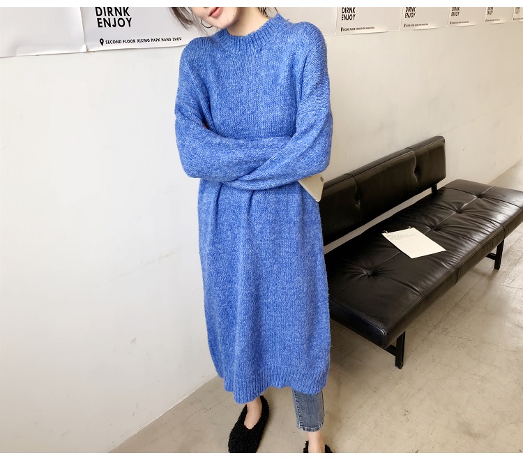 Bbuckkooki - Robe en maille oversize à col rond